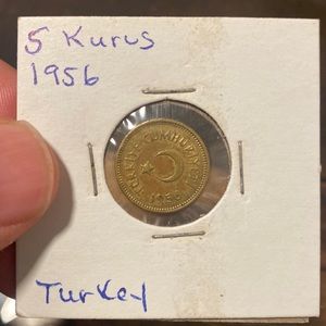 5 Kurus 1956 Turkey coin